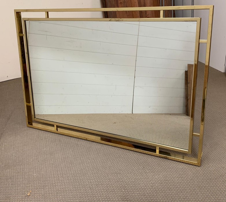 A brass contemporary mirror (150cm x 100cm) - Image 2 of 4