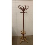 Floor standing coat stand with six arms