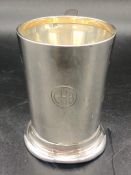 A 1947 silver Christening mug by WN Ltd