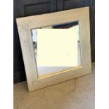 Small square silver gilt frame mirror (59cmsq)