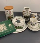 A Box of various Portmeirion china