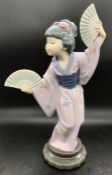 A Lladro figure of a Dancing Geisha