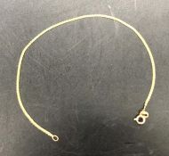 A 14 ct gold bracelet (1g)