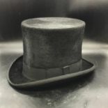 Bates of Jermyn street top hat, fur fleet size 56 UK 6 7/8, in a wooden box