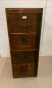 Vintage four door filing cabinet