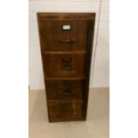 Vintage four door filing cabinet