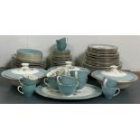 A part dinner service set made by Royal Doulton in the pattern 'rose elegans'