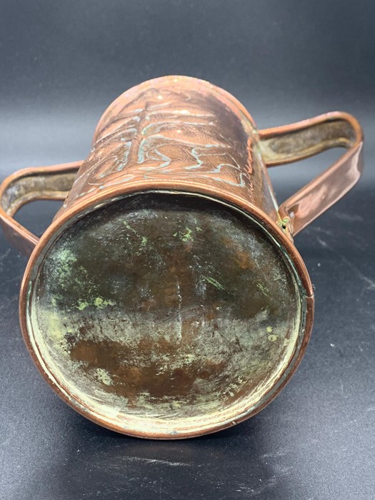A two handed copper, art nouveau jug - Image 4 of 4