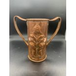 A two handed copper, art nouveau jug