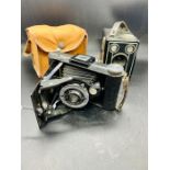 Two vintage cameras both by Kodak