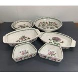Seven pieces of Portmeirion tableware china