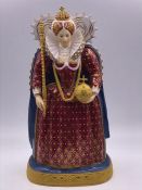 Queen Elizabeth After a Contemporary engraving engraving by Royal Worcester, model number 2648.