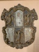 A Griffin Crest plaque (29cm x 24cm)