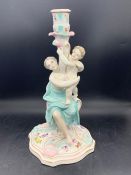 Meissen Kaendler figurine candlestick "Mother and Child"