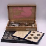A Selection of coins from various countries, a variety of denominations and conditions.