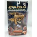 A boxed Star Wars unleashed "Mace Winds" figure