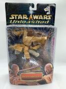 A boxed Star Wars unleashed "Mace Winds" figure