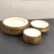 A selection of plates by Minton Tiffany and Co New York