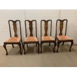 A Set of Four Oak Dining Chairs