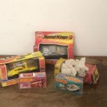 Five boxed Matchbox vehicles to include Datsun 240Z, K-56 Maserati Bora, etc