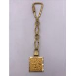 A Gold Key chain from Persia, marked 750 (16.5g)