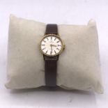 An Omega Ladies, rolled gold watch