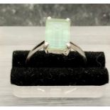 An Aquamarine ring