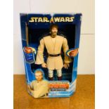 A boxed Star Wars Attack of the Clones Obi-Wan Kenobi