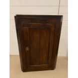 A Georgian Two shelf corner cabinet 96 cm H x 38cm D x 65 cm W