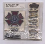 The Order of The Road Medallion and car year Badges Membership Number B3986