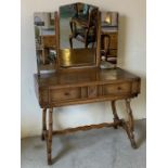 Berick Furniture dressing table and mirror (H77cm W100cm D50cm)