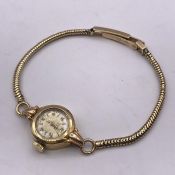 A Rotary Ladies watch in 9ct yellow gold (Total Weight 11g)