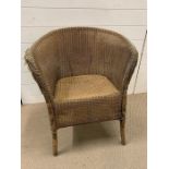 1930's Lloyd Loom lusty chair