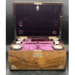 A Ladies Vanity and Jewellery Box In Quality Rosewood