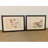 After Yun Shouping, "Magnolias" and other, a pair of prints from the 'Album of Flowers' at the