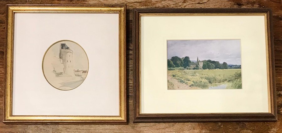 A group of prints depicting "Windsor Castle" c.1879, "The Curfew tower" and a view probably around - Image 2 of 5