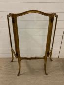 A Glass Victorian Fire Screen.