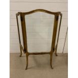 A Glass Victorian Fire Screen.