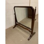 Mahogany cheval mirror