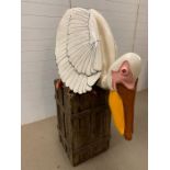 A large Paper Mache Pelican