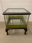 A Terrarium or \display Cabinet with green glass insets