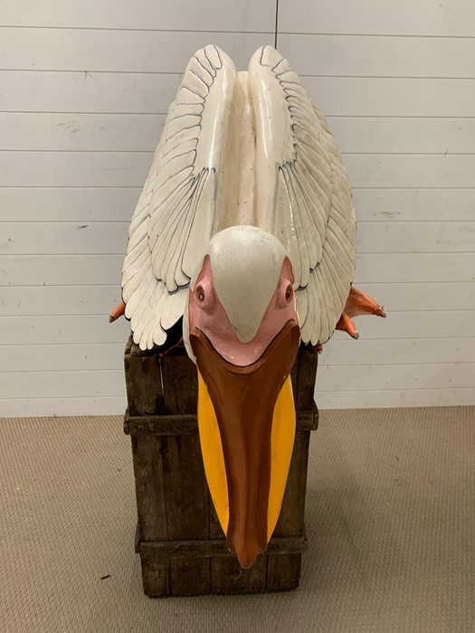 A large Paper Mache Pelican - Image 2 of 7