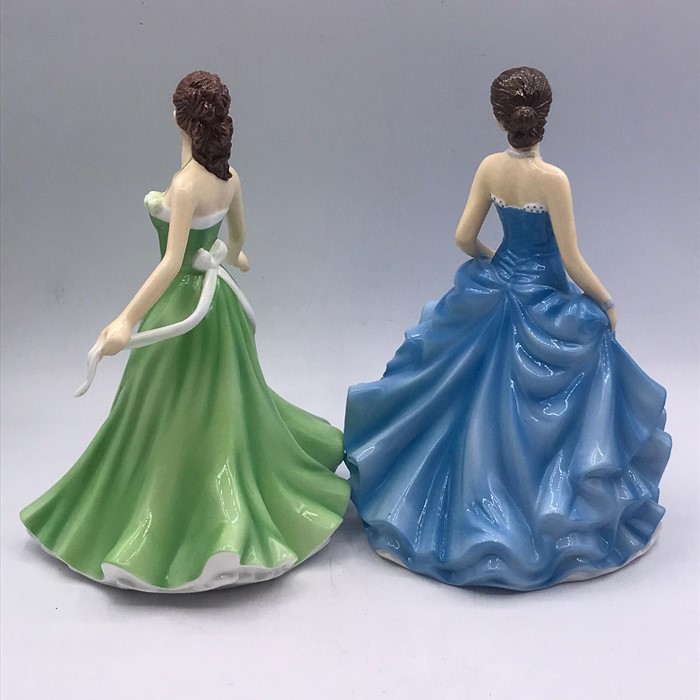 Four Royal Dolton figurines, Sagittarius, Tracy, May Emerald and Winters Day - Image 3 of 6