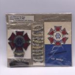 The Order of the Road medallion and some year badges Membership No G4266