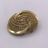 A Ladies Gold Brooch, marked 585 (11.5g)