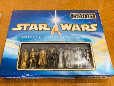 A Star Wars Episode Two Attack of the Clones chess set