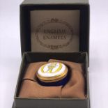An English Enamels, enamel pill box celebrating the wedding of Prince Charles and Lady Diana