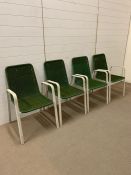 A set of four 1960's garden chairs