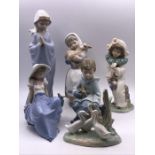 A Selection of Five Nao China figures