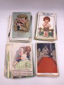 A Selection of Ninety Vintage Postcards.